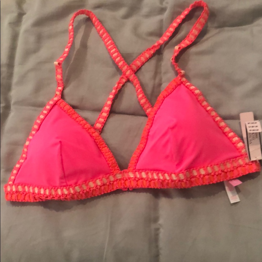 NWT Victorias Secret Swim Triangle Top L